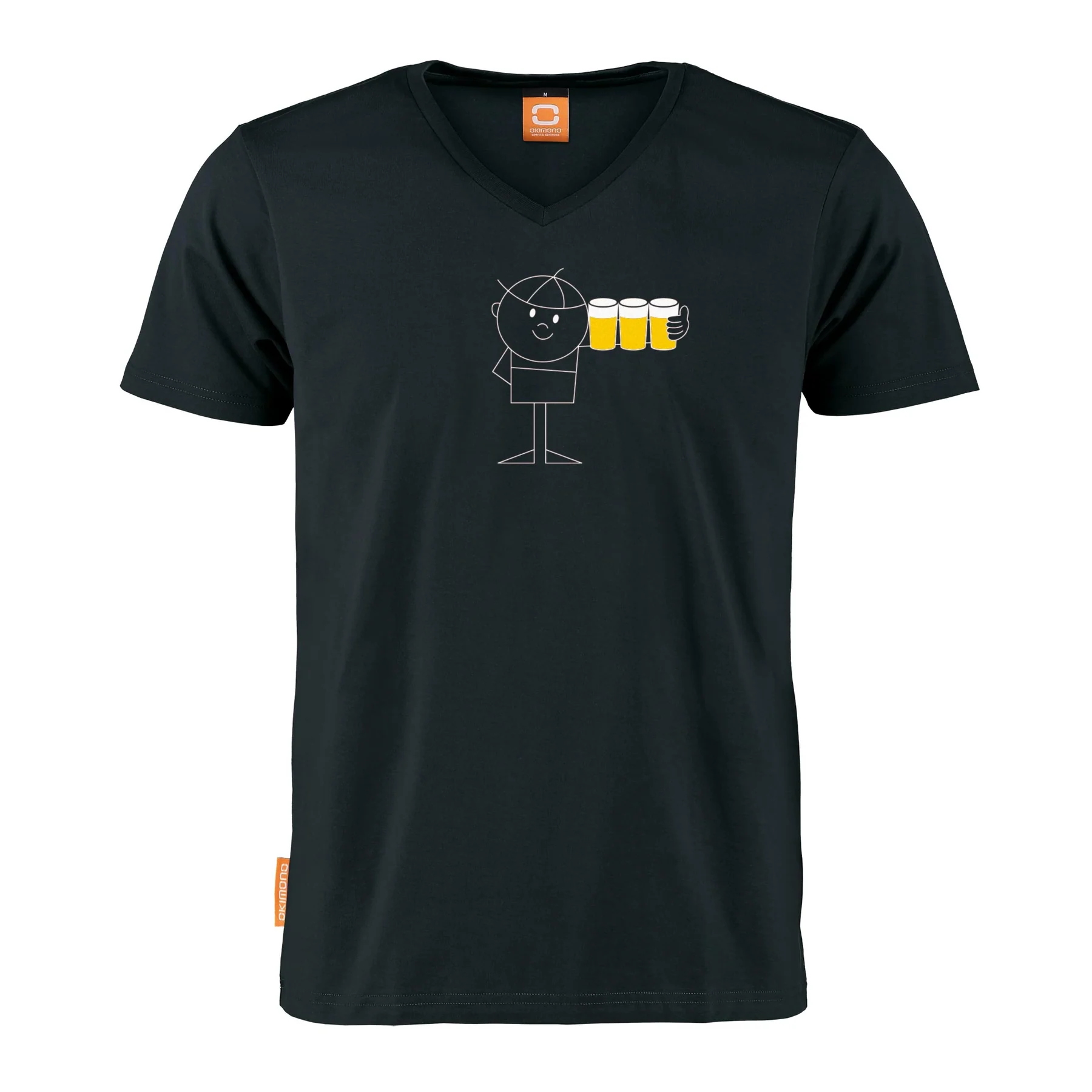 Okimono T-shirt Heren, Zwart, Joris Grown Up