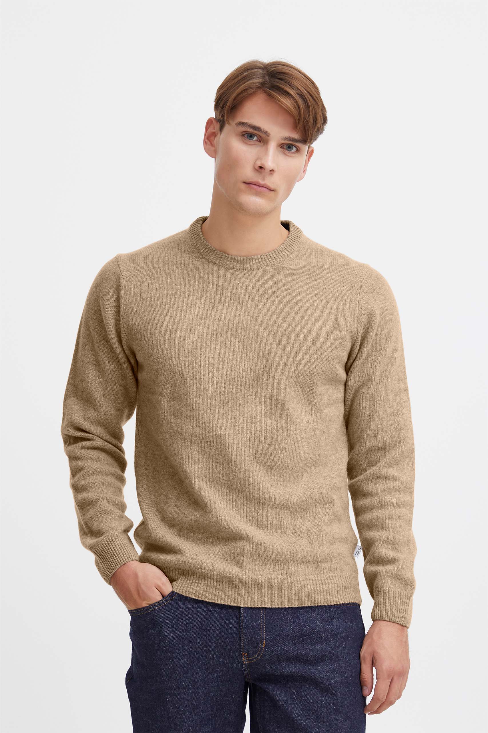 Casual Friday Sweater Wol Sand